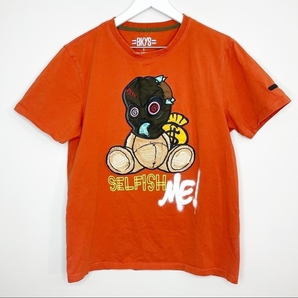 BKYS Selfish Me Tangerine Orange Tshirt Size Small - Picture 1 of 6
